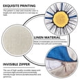 thumbnail image 3 of Hongan decorative throw pillow set, 18" x 18", 4 pieces, blue, 3 of 8