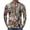 Gray, variant on Forest Camo Quarter Zip Pullover for Men, Long Sleeve Hunting Fishing Jersey with Moisture Wicking Quick Dry Fabric - Lightweight Outdoor Athletic Performance Tops Bronze L