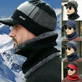 thumbnail image 3 of ZOELNIC  Men Winter Warm Hat Knit Beanie Fleece Lined Beanie with Brim Cap, 3 of 6