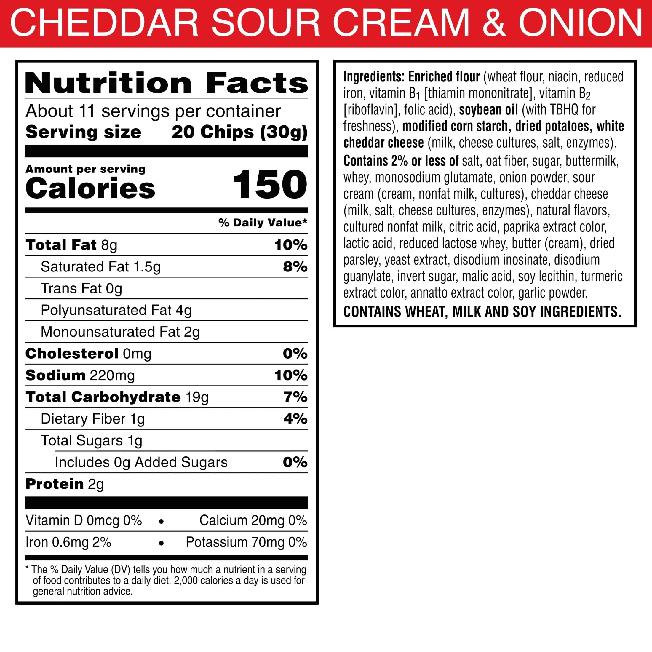 (5 pack) Cheez-It Snap'd Cheddar Sour Cream and Onion Cheesy Baked Chips, Lunch Snacks, 12 oz