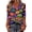 BK65_Green, variant on Halloween Shirts for Women 3/4 Sleeve V Neck Shirts Fall Funny Pumpkin Graphic Tops Spooky Season Tees Purple S