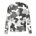 thumbnail image 4 of LEBONYARD Mens Shirts Clearance under $5.00,Mens Hoodies Pullover,Fashion Men Casual Camouflage Printing Long Sleeve Round-Neck Blouses Shirts Camouflage M, 4 of 5