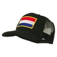 thumbnail image 2 of Netherlands Flag Patched Mesh Cap - Black OSFM, 2 of 5