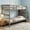 Gray, variant on AUU Stairway Twin-Over-Twin Bunk Bed with Storage and Guard Rail – Space-Saving Wooden Bed for Bedroom or Dorm