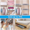 thumbnail image 3 of 3pcs Vacuum Bag Storage Bag Home Organizer Transparent Border Foldable Clothes Organizer Seal Compressed Travel Saving Bag Package, 3 of 3