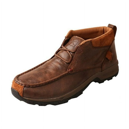 

Men s Twisted X MHKW002 Hiker Moc Toe Chukka Boot Brown Waterproof Leather 9.5 M
