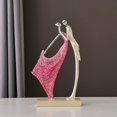 thumbnail image 1 of Estatuil de pareja de baile romántico, artesanía de resina, adorno de , escultura para oficina, hogar, dormitorio, decoración de 165x5x287 cm perfecl Figura pareja de baile, 1 of 8