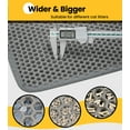 thumbnail image 4 of Conlun Cat Litter Mat Litter Trapping Mat, Double Layer Honeycomb Design, 23"x17" Kitty Litter Mat with Anti-Slip Back Layer, Washable, Soft on Paws Litter Box Mat,Gray, 4 of 8