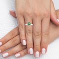 thumbnail image 2 of GemsNY May Birthstone - Traditional Round Emerald Solitaire Ring For Women (Grade - A | 0.50cts.), 2 of 4