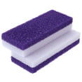 thumbnail image 1 of 2 unidades de exfoliante para pies, herramienta de pedicura, bloque de piedra pómez para pies, removedor de callos, cepillo, removedor de piel muerta y dura, limpiador (morado), 1 of 7