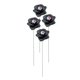 thumbnail image 1 of 4 piezas de globos oculares de Halloween, rosas negras, varillas decorativas para jardín, accesorios de decoración, 1 of 3