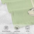 thumbnail image 5 of Yayeee 2 Pack Hand Towels for Bathroom 100% Cotton 16" x 28" Kitchen Towel, Light Green Martini, 5 of 7