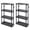 Black, variant on Gracious Living Adjustable Height 4 Shelf Medium Duty Black