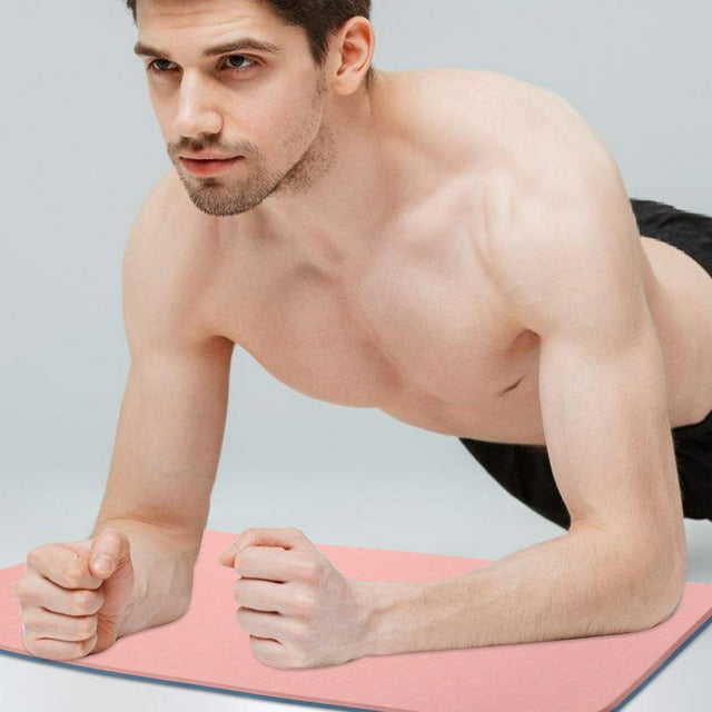 Milisten Colchoneta Para Yoga Rosa Antideslizante Hecha De Tpe Cojín Protector Para Ejercicio