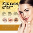 thumbnail image 1 of 2pcs 24K Gold Anti-Wrinkle Eye Mask, Moisturizing And Improving Eye Lines Brightening And Moisturizing Eye Skin Eye Care, 1 of 5