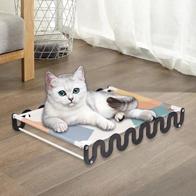 Camas de Hamaca para Gatos Cama Elevada para Perros Cama de Pie para Gatos Muebles para Gatos Camas Elevadas para Mascotas Camas de Cuna para Perros P borde negro Yinane Hamaca para gatos