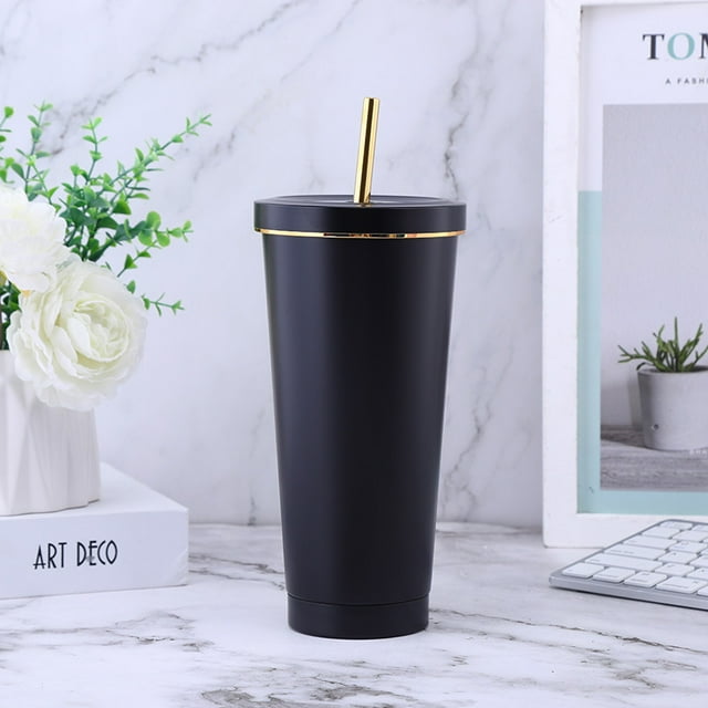 Tasse à Café Dégradé Portable Grande Capacité en Acier Inoxydable Thermos