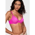 thumbnail image 2 of Women's Cosnufy Sheer Balconette Bra Demi Unlined Plunge Mesh See Through Sexy Bras Underwire, 2 of 6