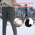 thumbnail image 4 of yoeyez Leggings for Women,Warm Fleece Lined Leggings Winter Thick Thermal Tight Elastic Workout Yoga Trousers Wool Pants, 4 of 6