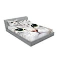 thumbnail image 2 of Ambesonne Animal Fitted Sheet & Pillow Sham Set, Domestic Kitty Portrait, Calking, Multicolor, 2 of 2
