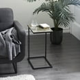 thumbnail image 2 of DecMode 24" x 18" Black Aluminum Contemporary Accent Table, 2 of 10