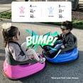 thumbnail image 4 of Outfunny 12V Bumper Car for Kids, Ride on Toys Bumper Car for Toddlers with Remote & Music - Blue, 4 of 10
