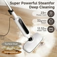 thumbnail image 2 of 12-in-1 Steam Mop with Detachable Handheld Cleaner, 23FT Cord, 3 Steam Modes LED Display for Floor Tile Carpet, 2 of 6