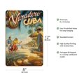 thumbnail image 2 of Varadero Cuba - Year Round Paradise - Native Cuban Dancers with Maracas - Vintage Travel Poster by Kerne Erickson - 8 x 12 inch Vintage Wood Art Sign, 2 of 4