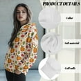 thumbnail image 6 of FOR U DESIGNS Thanksgiving Hooded Pullover Oversized Sweatshirt Women Tunics Casual Shirts Long Sleeve Pumpkin Hoodie Pullover Size XL Women Activewear Loose Fit Tops, 6 of 7