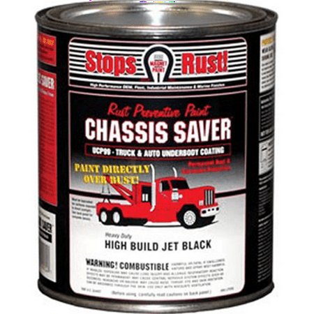 Magnet Paint Co. UCP99-04 Chassis Saver 1 Quart Can Rust Preventive Truck and Auto Underbody Coating - Gloss Black