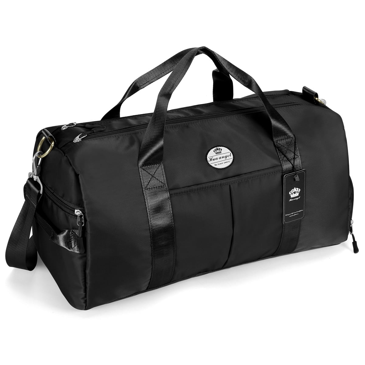 Travel Duffle Bag Sports Gym Bag with Shoes Compartment and Wet Pocket 