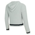 thumbnail image 2 of Women's Concepts Sport  Gray Pittsburgh Steelers Whitley Long Sleeve Hoodie Top & Shorts Set, 2 of 3