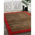 thumbnail image 3 of Ahgly Company Machine Washable Indoor Square Abstract Light Brown Area Rugs, 8' Square, 3 of 7