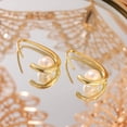 thumbnail image 2 of Pendientes de perlas para mujer, chapados en oro de 14 quilates, pendientes colgantes de perlas de agua dulce, hipoalergénicos para niñas, 2 of 6