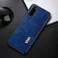 thumbnail image 1 of Fashion Leather Texture Shockproof Case Ultra Light Back Cover for Samsung Galaxy S21 (Blue), 1 of 6