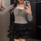 thumbnail image 4 of Womens Girls Layered Ruffled Pumpkin Shorts Japanese Vintage Victorian Cute Bowknot Ruched Bloomers Safety Under Pant White XXL, 4 of 4