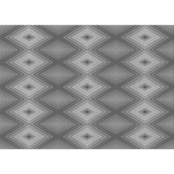 Ahgly Company Machine Washable Indoor Rectangle Transitional Dim Gray Area Rugs, 5' x 8'