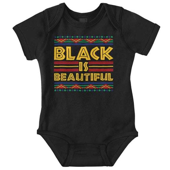 Black Is Beautiful Tribal Pattern Romper Boys or Girls Infant Baby Brisco Brands NB