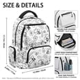 thumbnail image 5 of FUIALDOLG Side Pockets Daypack for College Middle School, 600D Polyester Smooth Zippers School Bookbag, Bee and Flower Pattern, 5 of 10