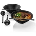 thumbnail image 2 of 2 sets salad bowls, ramen soup bowls, porcelain mixing bowls set (with chopsticks and spoons), 2 of 5