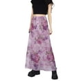 thumbnail image 1 of SAYOO Mujeres Adolescente Floral Retro Midi Falda de cintura alta A-Line Bodycon Faldas largas de tubo E-Girl Moda Streetwear Falda de playa SAYOO  Floral, 1 of 9