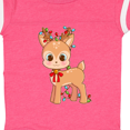 thumbnail image 4 of Inktastic Cute Christmas Reindeer with Christmas Lights Boys or Girls Baby Bodysuit, 4 of 5