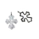 thumbnail image 4 of Encantos colgantes de joyería en blanco Perfecl 20 Piezas Cruz Resina, 4 of 8