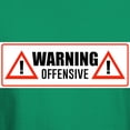 thumbnail image 3 of CafePress - Warning Offensive Dark T Shirt - Men's Classic Graphic Cotton T-Shirt, 3 of 4