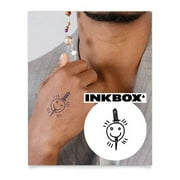 Inkbox Temporary Tattoos, Semi-Permanent Tattoo, One Premium Easy Long Lasting, Water-Resistant Temp Tattoo with For Now Ink - Lasts 1-2 Weeks, Last Smile, 3 x 3 in