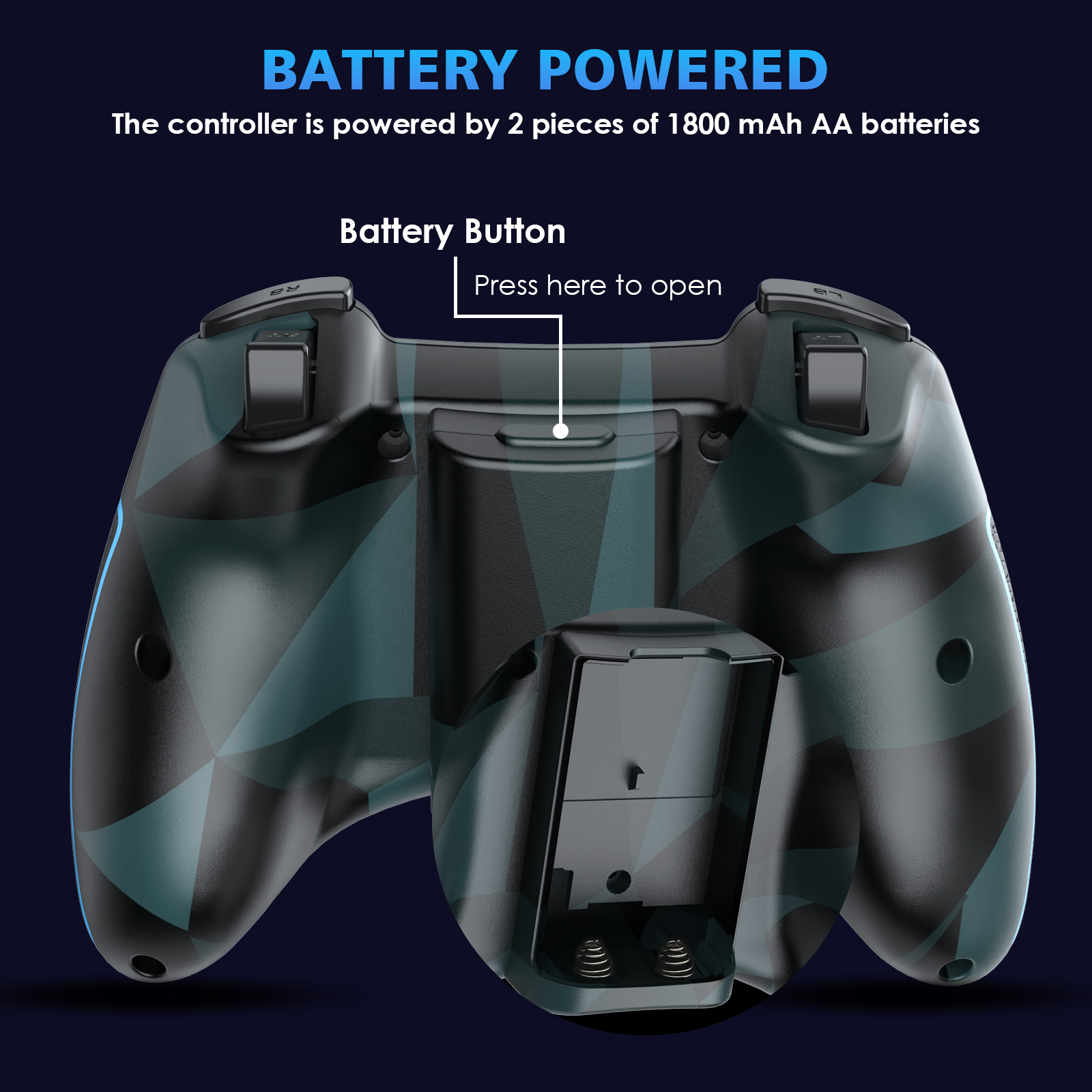 LISHIVE Wireless Gaming Controller for PC Windows XP 7 8 10/Laptop/Android/TV Box, 2.4GHz Gaming Computer Remote Controller with Dual Vibration Turbo, Green, PC Game Joysticks