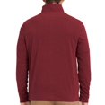 thumbnail image 2 of IZOD Mens Heathered Long Sleeve Jersey Face 1/4 Zip Top X-Large, 2 of 3