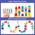 thumbnail image 4 of Juguete de madera con cordones TooyBing Montessori para niños de 2 a 4 años, 4 of 8