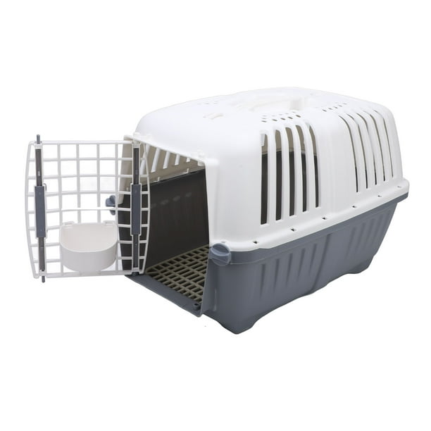 Portador De Jaula Para Perros, Portador Liviano Para Mascotas De 18,5 X 12,2 X 12,6 Pulgadas, Fácil De Limpiar Para Gatos, Perros, Conejos