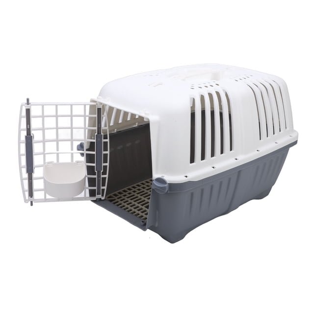 Portador De Jaula Para Perros, Portador Liviano Para Mascotas De 18,5 X 12,2 X 12,6 Pulgadas, Fácil De Limpiar Para Gatos, Perros, Conejos